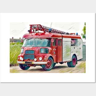 Austin Fg Fire Engine Posters and Art